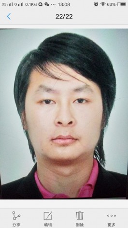 失踪人员：张忠涛