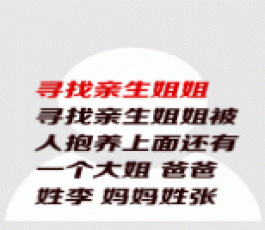 失踪人员：寻找亲生姐