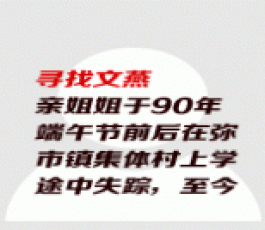 失踪人员：文燕